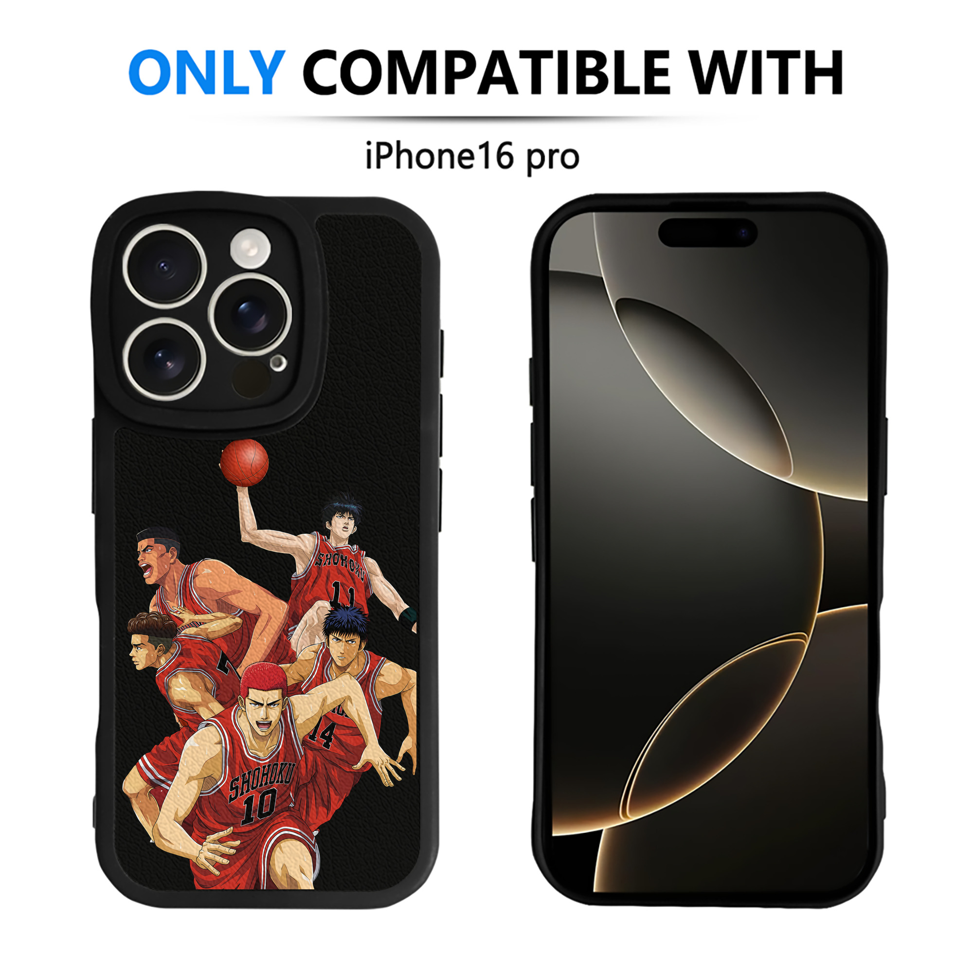（画像用） SLAM DUNK／スラムダンク 【iPhone 16シリーズ対応】シリコンスマホケース（レザー調） 材質：シリコン